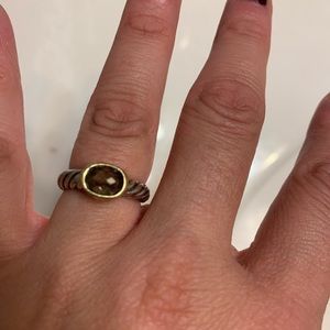David Yurman 18K Gold Noblesse ring